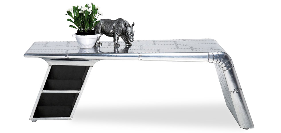 Aviator Airplane Wing Coffee Table Aluminium