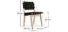 Buy 667 V Side Chair- Wood Black 16457 with a guarantee