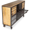 Buy Wine Cabinet with Wheels - Industrial Design - Davo Steel 58585 at MyFaktory