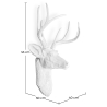 Buy Wall Decoration - White Deer Head - Ika White 55737 with a guarantee