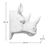 Buy Wall Decoration - White Rhino Head - Ika White 55733 in the Europe