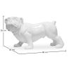 Buy Decorative Design Bulldog Dog Sculpture - Resin White 58444 - in the EU