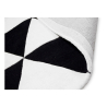 Buy Triangles Design Rug - Wool - Trya White / Black 58452 at MyFaktory