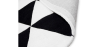 Buy Triangles Design Rug - Wool - Trya White / Black 58452 at MyFaktory