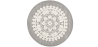 Buy Round Design Rug - Wool - 210cm - Ruma Light grey 58289 - in the EU