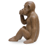 Buy Decorative Design Figure - Silent Monkey - Sense Brown 58448 home delivery