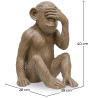 Buy Decorative Design Figure - Blind Monkey - Sense Brown 58446 - in the EU