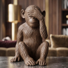 Buy Decorative Design Figure - Blind Monkey - Sense Brown 58446 home delivery