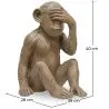 Buy Decorative Design Figure - Blind Monkey - Sense Brown 58446 - prices