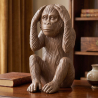 Buy Decorative Design Figure - Deaf Monkey - Sense Brown 58447 in the Europe