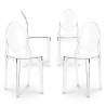 Buy X4 Dining chair Victoire Design Transparent Grey transparent 16459 - in the EU