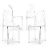 Buy X4 Dining chair Victoire Design Transparent Grey transparent 16459 - in the EU