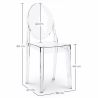 Buy X4 Dining chair Victoire Design Transparent Grey transparent 16459 - in the EU