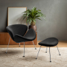 Buy Slice Armchair with Matching Ottoman  Black 16762 - prices