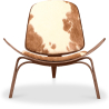 Buy Design Armchair - Scandinavian Style - Upholstered in Pony - Luna Black pony 16775 - in the EU