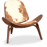 Buy Design Armchair - Scandinavian Style - Upholstered in Pony - Luna Black pony 16775 - prices