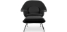 Buy Fauteuil Womb avec ottoman - Tissu Black 16503 - in the EU