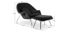 Buy Fauteuil Womb avec ottoman - Tissu Black 16503 - in the EU