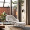 Buy Fauteuil Womb avec ottoman - Tissu Black 16503 - prices