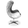 Buy Bold Chair Aviator Armchair - Premium Leather Black 25628 at MyFaktory