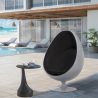 Buy Armchair Ele Chair - White exterior - Faux Leather Black 13193 - prices