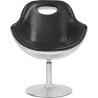 Buy Tulip Aviator Armchair - Premium Leather Black 25623 at MyFaktory
