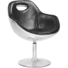 Buy Tulip Aviator Armchair - Premium Leather Black 25623 - prices