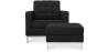Buy Kanel Armchair with Matching Ottoman - Cashmere Black 16513 - in the EU