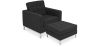 Buy Kanel Armchair with Matching Ottoman - Cashmere Black 16513 - prices