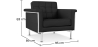 Buy Armchair City - Premium Leather Black 13181 - prices