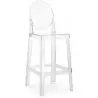 Buy Bar stool with backrest Victoire - 65cm - Design Transparent Transparent 58805 - in the EU