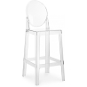 Buy Bar stool with backrest Victoire - 65cm - Design Transparent Transparent 58805 - in the EU