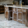 Buy Bar stool with backrest Victoire - 65cm - Design Transparent Transparent 58805 - prices