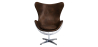 Buy Bold Chair Aviator Armchair - Microfiber Aged Leather Effect Brown 25627 at MyFaktory