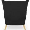 Buy Gerth Armchair with Matching Ottoman Black 16766 with a guarantee