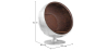 Buy Ball Chair Aviator Armchair - Microfiber Aged Leather Effect Brown 26718 in the Europe