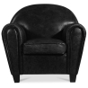 Buy Club Armchair - Premium Leather Black 54287 - in the EU