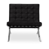 Buy City Armchair with Matching Ottoman - Faux Leather Black 13183 - in the EU