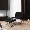 Buy City Armchair with Matching Ottoman - Faux Leather Black 13183 at MyFaktory