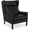 Buy 2204 Armchair - Premium Leather Black 50102 - prices