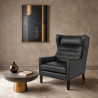 Buy 2204 Armchair - Premium Leather Black 50102 - prices