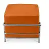Buy SQUAR Footrest (Ottoman) - Faux Leather Orange 55762 in the Europe