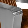 Buy Design Armchair Churchill Lounge - Premium Leather & Steel Steel 48374 - in the EU