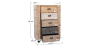 Buy Wooden Chest of Drawers - Industrial Design - Joyia Natural wood 58845 - in the EU