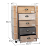 Buy Wooden Chest of Drawers - Industrial Design - Joyia Natural wood 58845 - in the EU