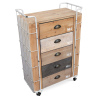 Buy Wooden Chest of Drawers - Industrial Design - Joyia Natural wood 58845 with a guarantee