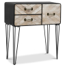 Buy Metal Sideboard - Industrial Design - 3 Drawers - Carson Natural wood 58863 - prices