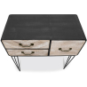 Buy Metal Sideboard - Industrial Design - 3 Drawers - Carson Natural wood 58863 home delivery