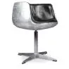 Buy Brandy Chair Aviator - Premium Leather & Aluminium Black 48384 at MyFaktory