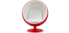 Buy Red Ballon Chair - Faux Leather White 19541 - in the EU